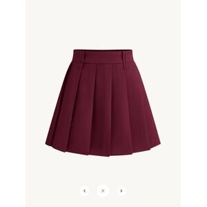 NWT Commense Pleated Mini Skirt Without Belt Sz L